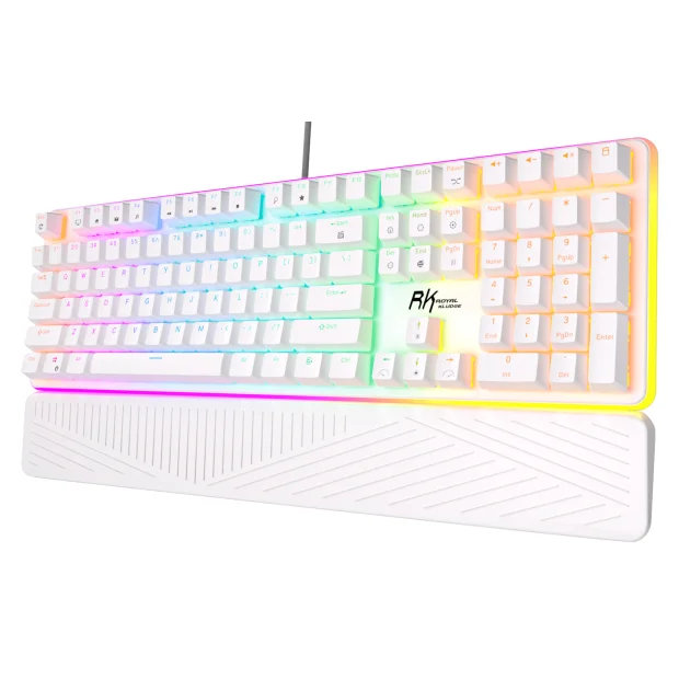 Клавиатура Royal Kludge RK918 RGB (белый, RK Blue)